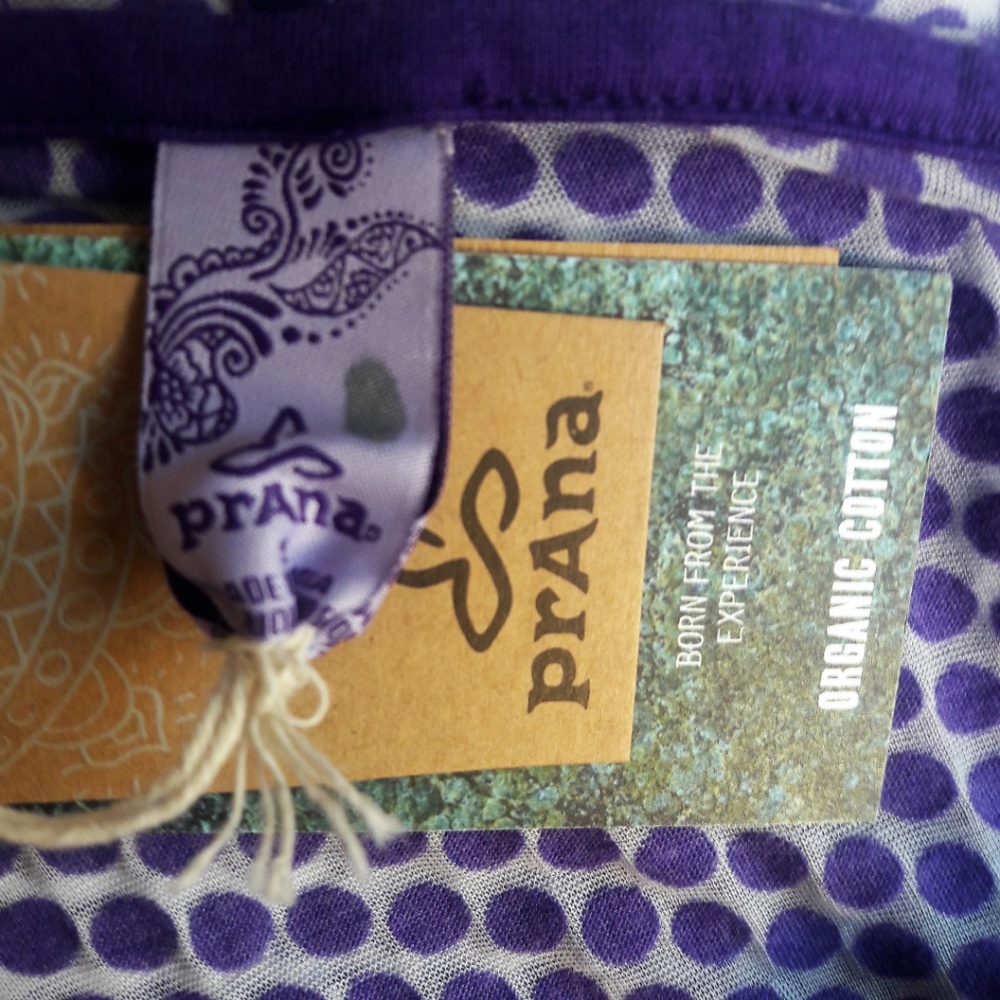 NEW prAna Hoodie Sweatshirt Burnout Knit Polka Dot S - Picture 6 of 6